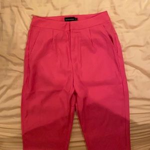 Bubblegum Pink Cropped Pants